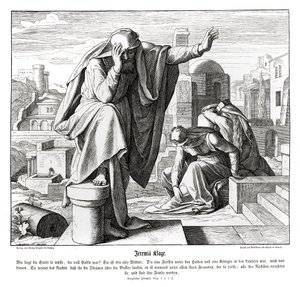Klaagliederen door Julius Schnorr von Carolsfeld