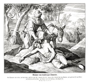 Parabel van de barmhartige Samaritaan, Evangelie van Lucas