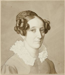 Portret van een vrouw door Julius Schnorr von Carolsfeld