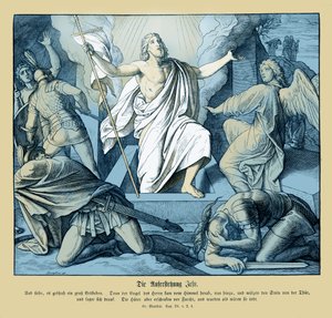 Opstanding van Jezus, Evangelie van Matteüs