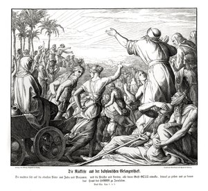 Terugkeer uit Babylon, Ezra door Julius Schnorr von Carolsfeld
