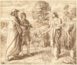 Ruth en Boas door Julius Schnorr von Carolsfeld