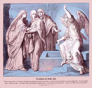De vrouwen bij het graf van Jezus, Evangelie van Marcus