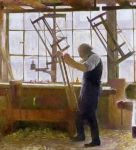 Een timmermanswerkplaats door Julius Wohlers