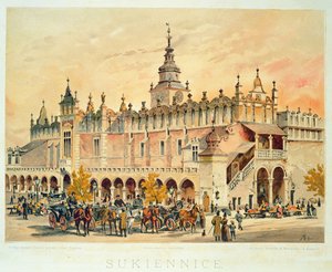 De Sukiennice, Krakau, uit 