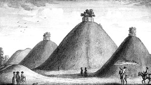 De Bartlow Hills, opgehoogd over de gesneuvelden, 1016