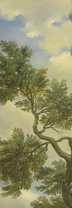 Arcadisch landschap met een reiziger door Jurriaan Andriessen