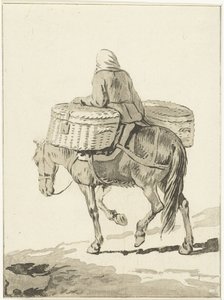Vrouw op paard door Jurriaan Cootwijck (attributed to)