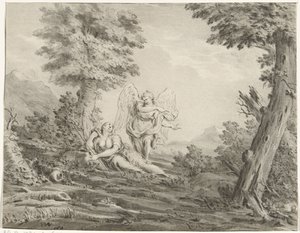 Hagar in de woestijn door Jurriaan Cootwijck