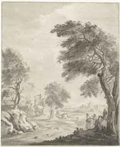 Landschap met weg door Jurriaan Cootwijck