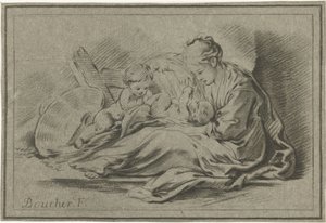 Moeder en twee kinderen