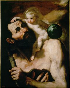 Sint Christoffel ... (schilderij op doek)