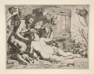 Bacchanaal (Dronken Silenus) door Jusepe de Ribera