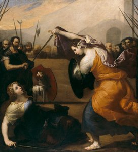 Duel de femmes door Jusepe de Ribera