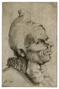 Groot grotesk hoofd, ca. 1622