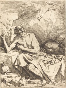 Sint Hiëronymus die de Trompet van het Laatste Oordeel Hoort door Jusepe de Ribera