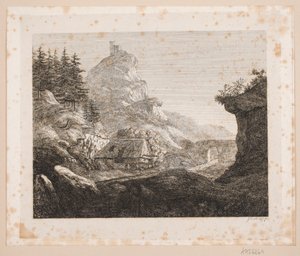Berggebied bij het klooster Seefeld door Just Mathias Thiele