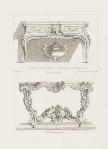 Table de Cabinet, 6e plaat, pl. 47 in Oeuvre