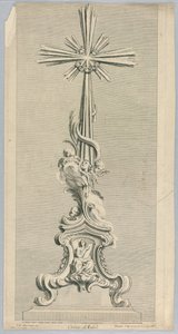 Ontwerp voor een altaarkruis door Juste Aurèle Meissonnier
