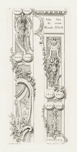 Ontwerp van Fragmenten van de Rand door Juste Aurèle Meissonnier
