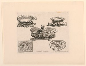 Zoutvat en snuifdozen door Juste Aurèle Meissonnier