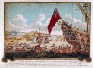 De verovering van Louisbourg, 1745 door Justin Stevens