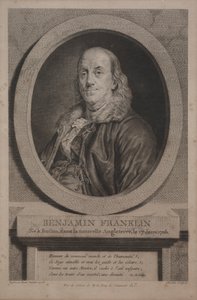 Benjamin Franklin, 1779 door Justus Chevillet