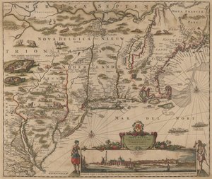 Americae Septentrionalio door Justus Danckerts