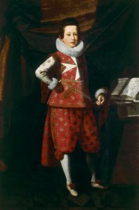 Portret van Giovan Carlo deMedici op tienjarige leeftijd door Justus Sustermans