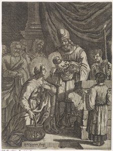 Presentatie van Christus in de tempel door Justus van den Nijpoort