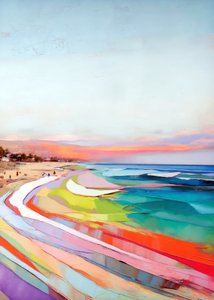 Kleurrijk Sunset Beach