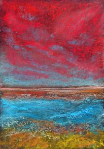 Dramatisch hemelsblauw water door Justyna Jaszke