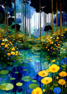 Flora By Klimt 8 door Justyna Jaszke