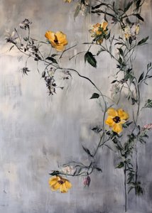 Hangende gele bloemen door Justyna Jaszke