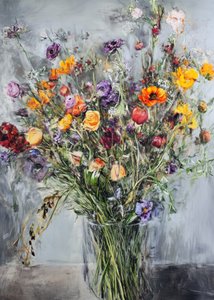 Levendig bloemenboeket door Justyna Jaszke