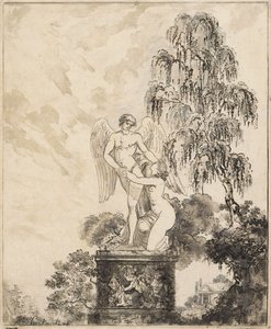 Standbeeld onder de berk. door Józef Sierakowski