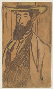 Portret van Aristride Maillol door József Rippl Rónai
