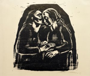 K. Kollwitz, Maria en Elisabeth III door Käthe Kollwitz