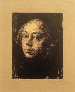 Käthe Kollwitz / Zelfportret 1901 door Käthe Kollwitz