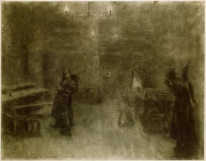 Scène uit Germinal door Käthe Kollwitz