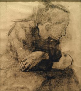 Zittende Arbeidersvrouw