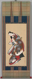 Courtisane, begin 1700s door Kaigetsudō Doshin