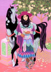 Cantones Cowgirl Waiting Under Plumeria, 2020