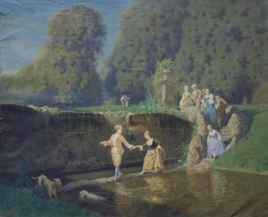 Kopie van een Frans schilderij door Kamal Al Molk