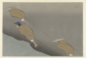 Een boot trekken door Kamisaka Sekka