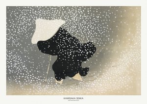 Sneeuw van Momoyogusa door Kamisaka Sekka