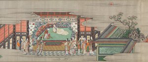 Rol 1 uit Lied van blijvend verdriet (Chōgonka gakan) door Kano Sansetsu