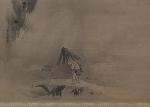 Avondbui door Kanō Tan’yū