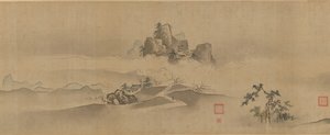 Landschap van China: Acht uitzichten van de Xiao en Xiang rivieren, 17e-18e eeuw door Kanô Yôboku Tsunenobu