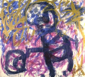 Figuur uit het abstract-expressionisme door Kanat Ibragimov